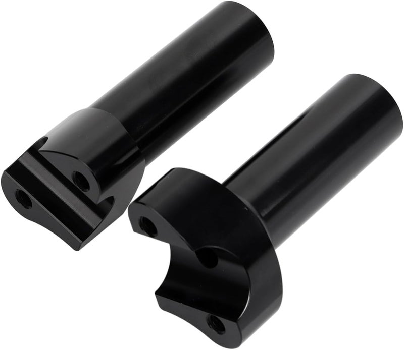 YDLMT Straight Black 4" Handlebar Riser Fit for Harley 1 inch Handlebars Dyna Street bob Heritage Softail Sportster XL 883 1200 - Image 5